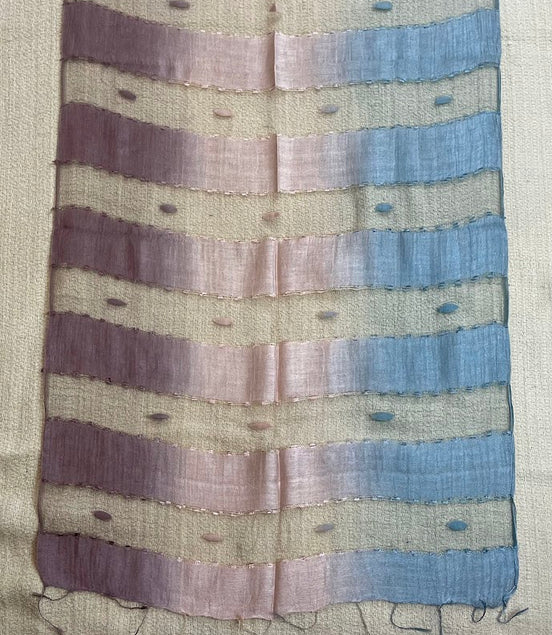 Multicolor Mesh Silk Scarf