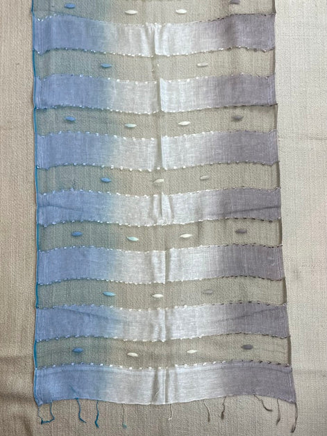 Multicolor Mesh Silk Scarf
