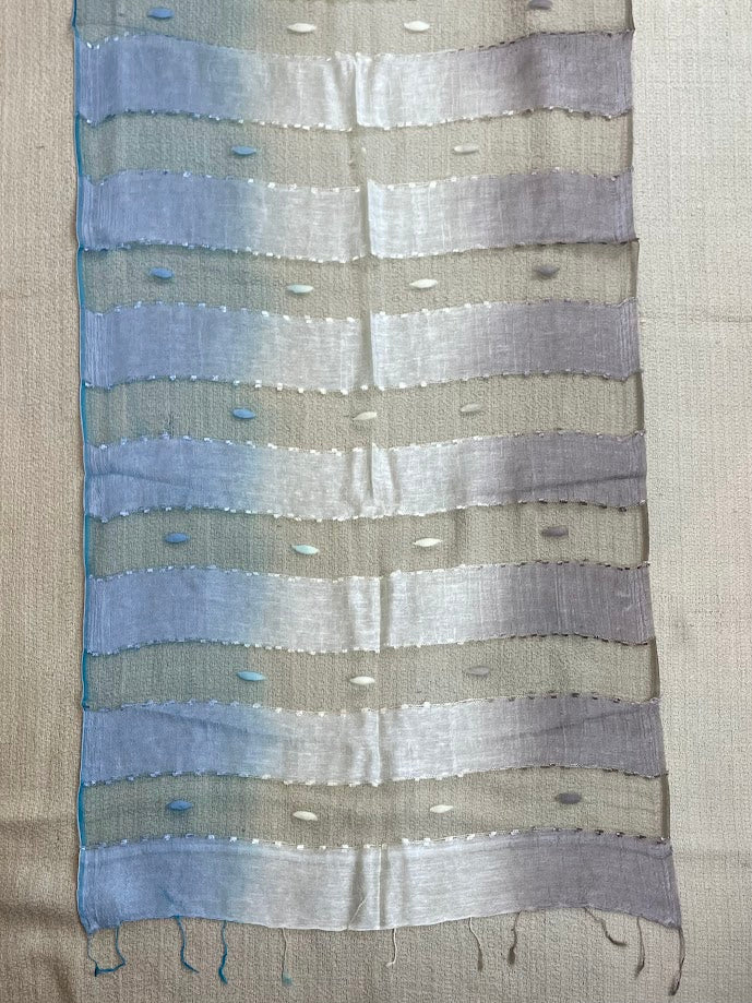 Multicolor Mesh Silk Scarf