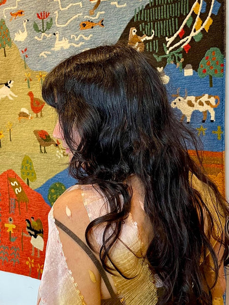 Mesh Silk Scarf
