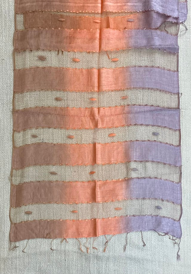 Multicolor Mesh Silk Scarf