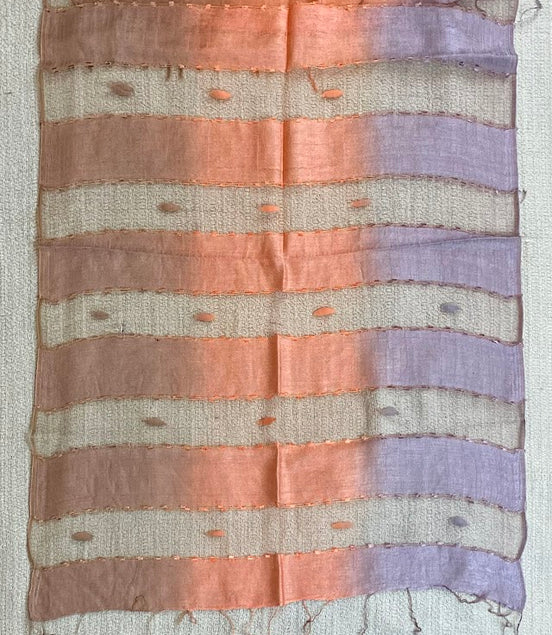 Multicolor Mesh Silk Scarf