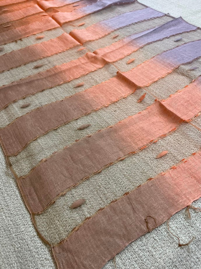 Multicolor Mesh Silk Scarf