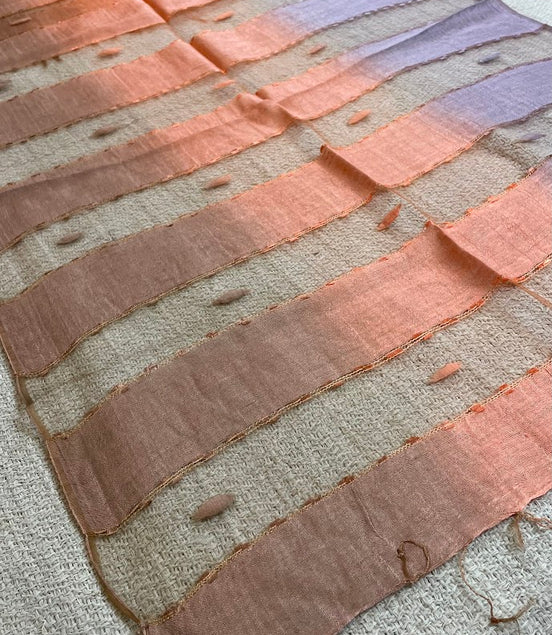 Multicolor Mesh Silk Scarf