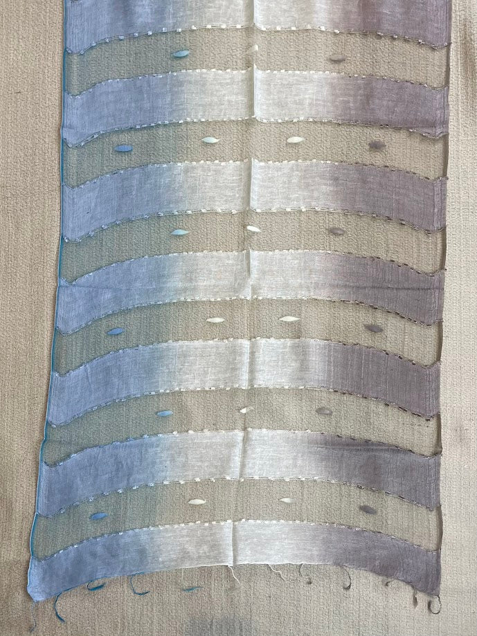 Multicolor Mesh Silk Scarf