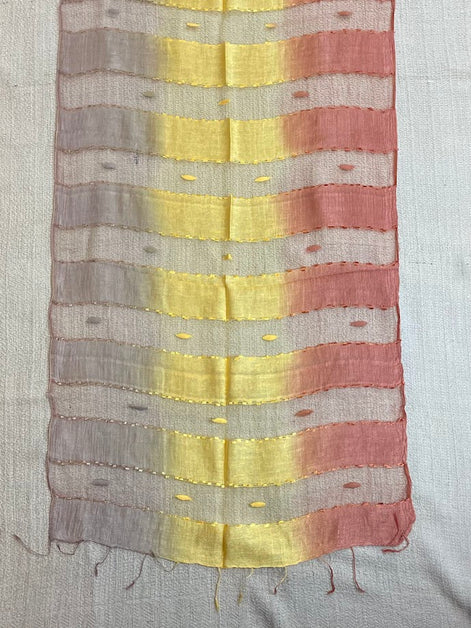 Multicolor Mesh Silk Scarf