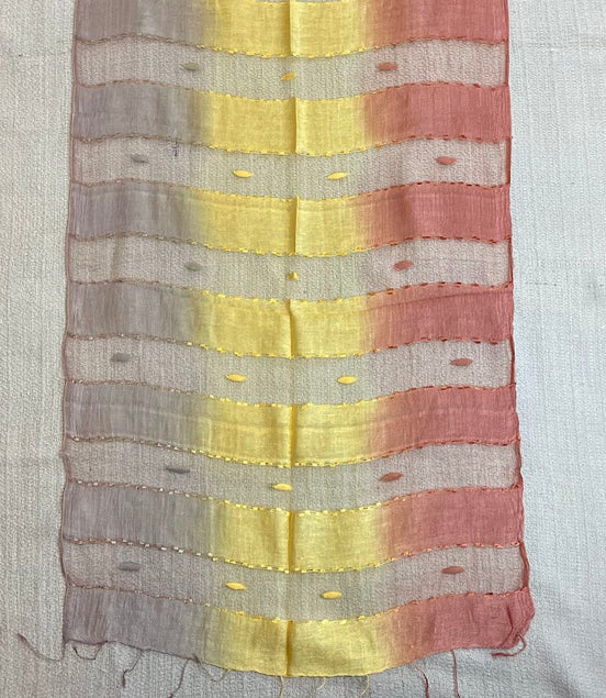Multicolor Mesh Silk Scarf