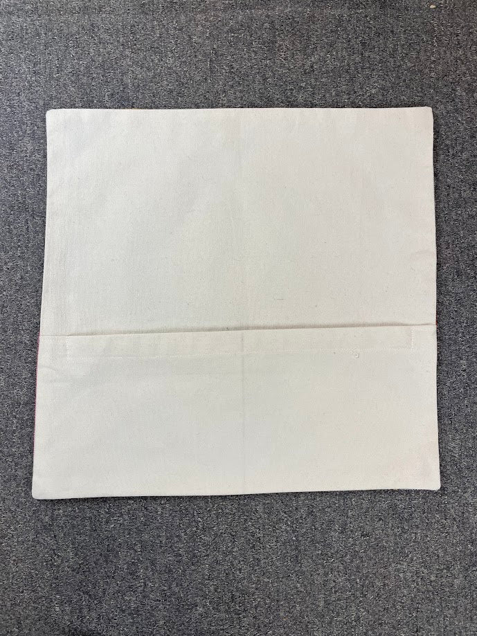 Abstract Kashmiri Silk Pillow 18x18