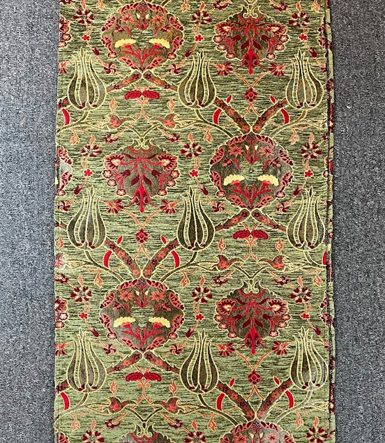 Long Green Cotton Table Runner