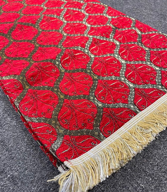 Long Red Cotton Table Runner