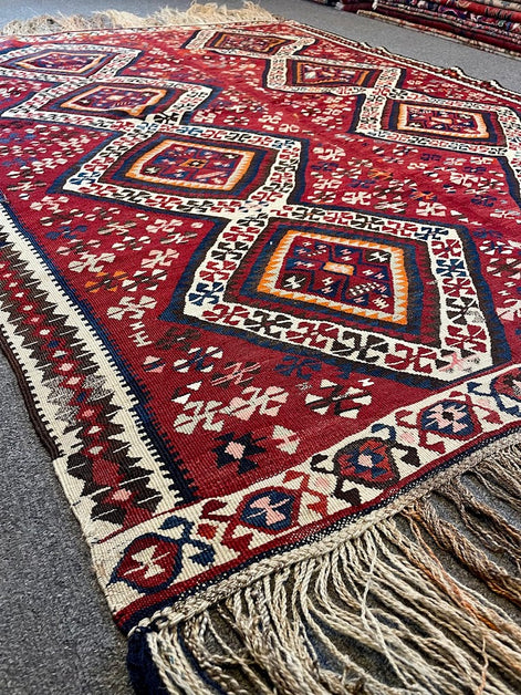 Antique Turkish Van Kilim 5'0 x 6'9