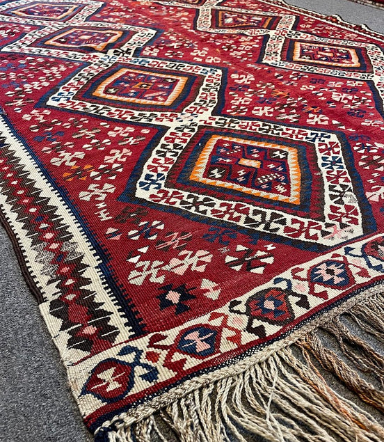 Antique Turkish Van Kilim 5'0 x 6'9