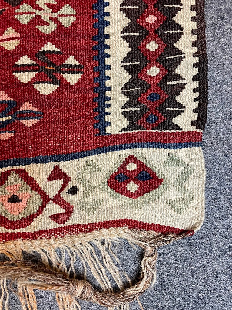 Antique Turkish Van Kilim 5'0 x 6'9