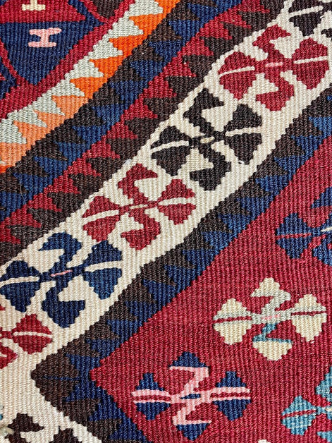 Antique Turkish Van Kilim 5'0 x 6'9