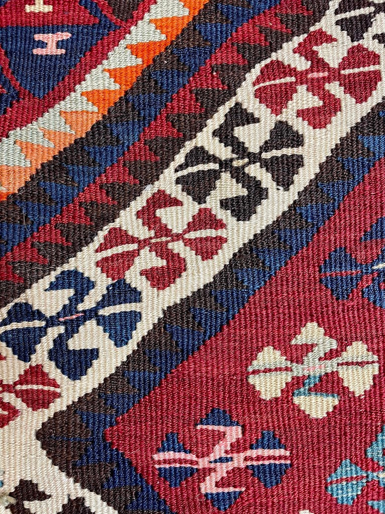 Antique Turkish Van Kilim 5'0 x 6'9