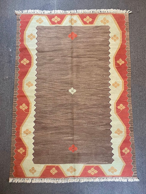 Turkish Nuzumlu Kilim 5'0 x 7'3
