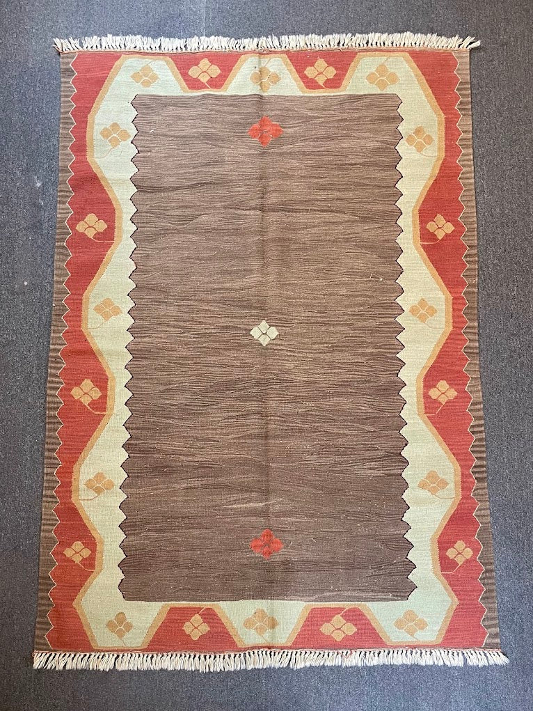 Turkish Nuzumlu Kilim 5'0 x 7'3