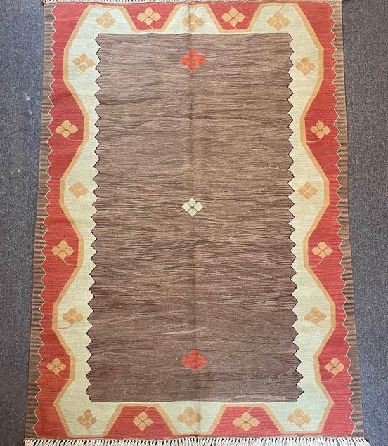 Turkish Nuzumlu Kilim 5'0 x 7'3