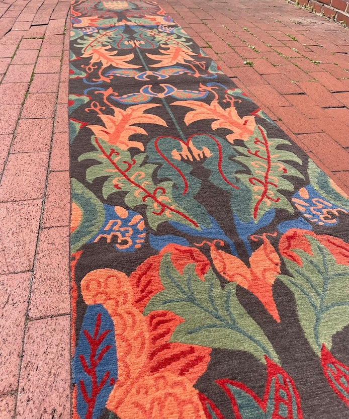 Tibetan William Morris Arts & Crafts 2'0 x 11'0