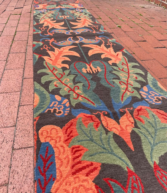 Tibetan William Morris Arts & Crafts 2'0 x 11'0