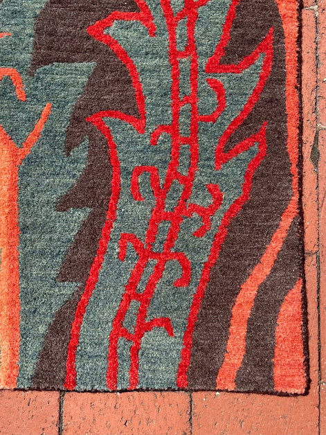 Tibetan William Morris Arts & Crafts 2'0 x 11'0