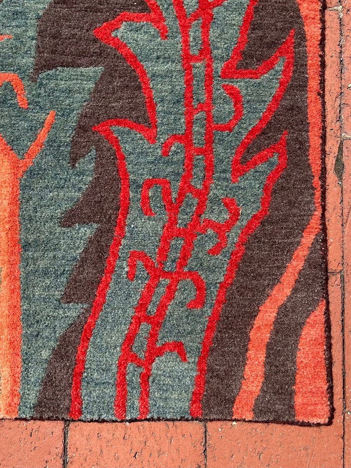 Tibetan William Morris Arts & Crafts 2'0 x 11'0