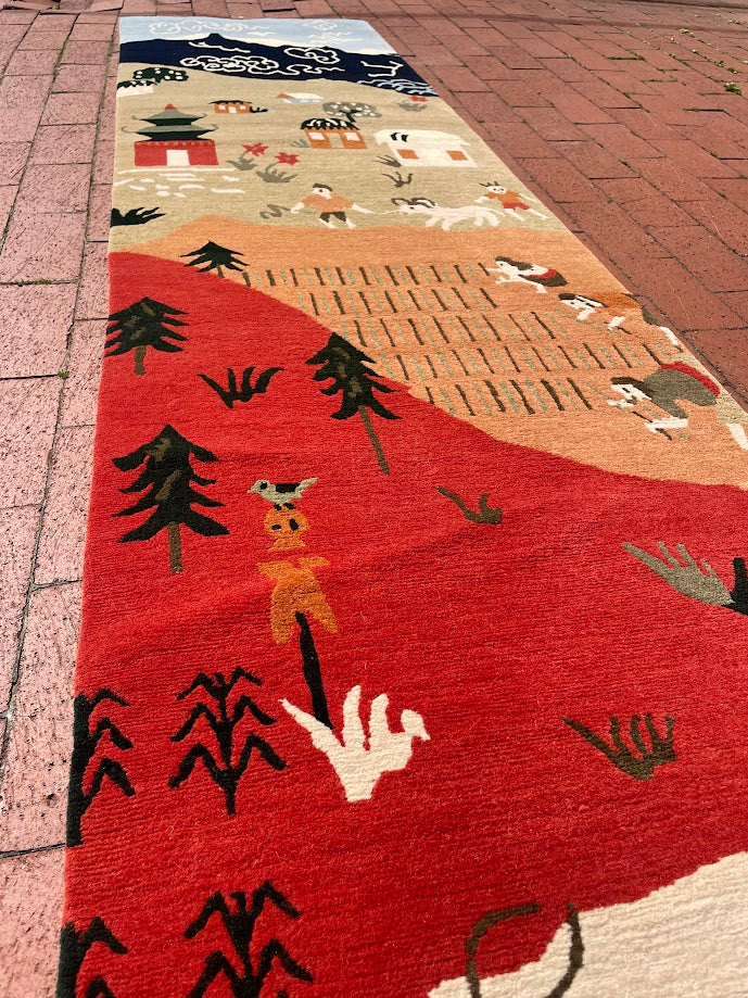 Tibetan Village 2'2 x 10'5