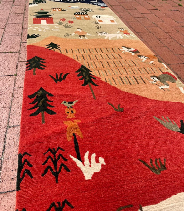 Tibetan Village 2'2 x 10'5