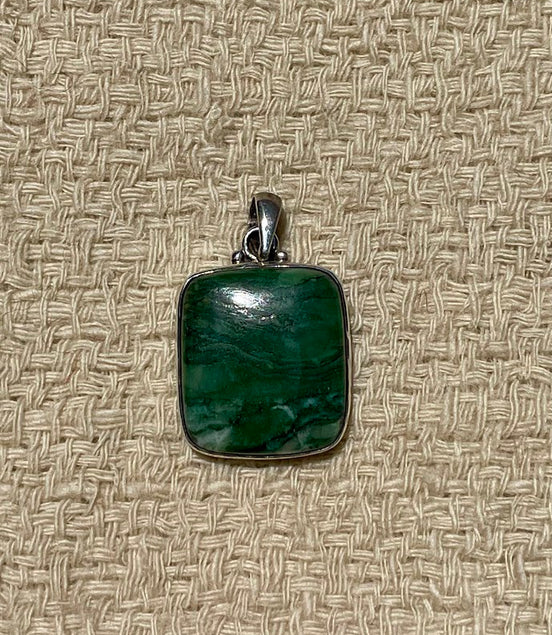 Malachite Silver Pendant