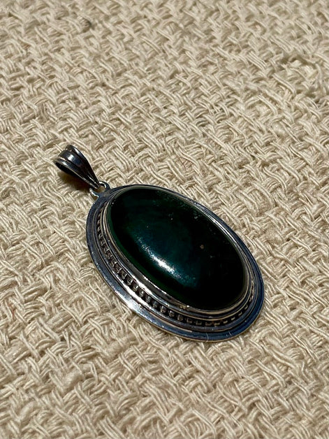 Jade Silver Pendant