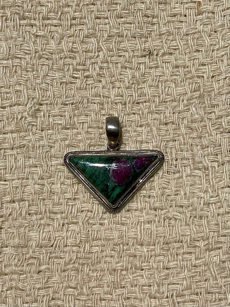 Ruby Zioste Silver Pendant