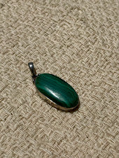 Malachite Silver Pendant