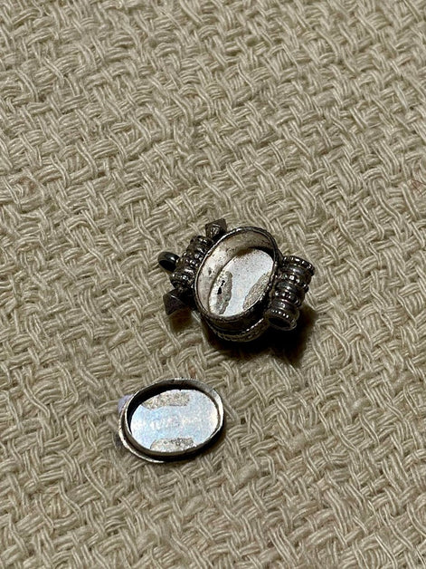 Turquoise Locket Silver Pendant