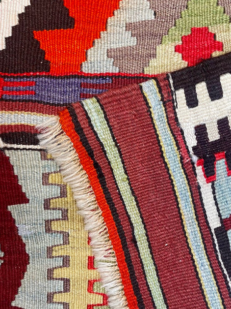 Turkish Balikesir Karakesili Kilim 5'6 x 8'3