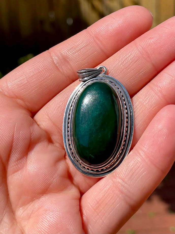 Jade Silver Pendant