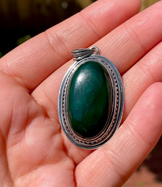 Jade Silver Pendant