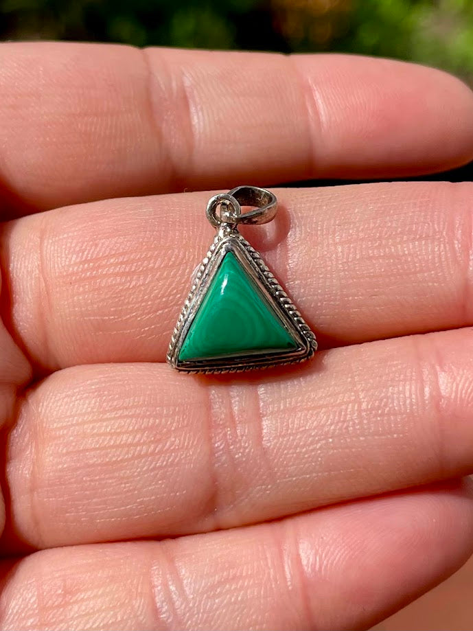 Malachite Silver Pendant
