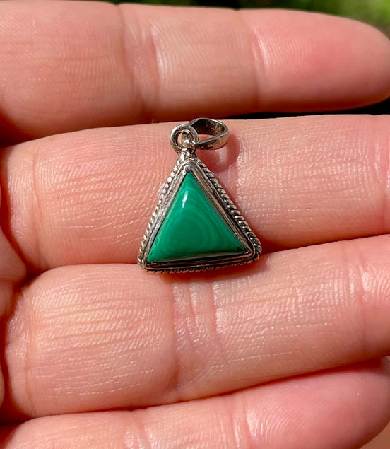 Malachite Silver Pendant