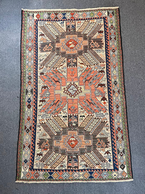 Iranian Animal Sumak 3'11 x 6'8