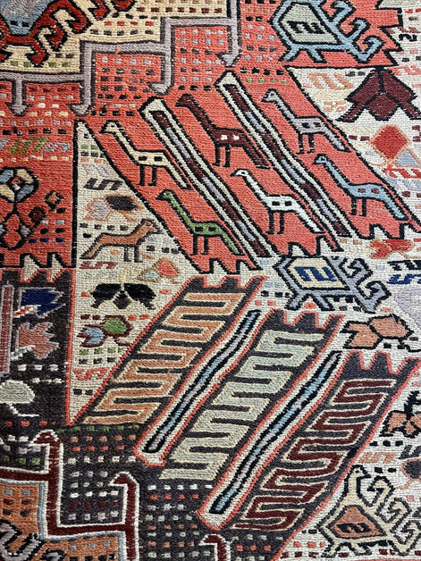 Iranian Animal Sumak 3'11 x 6'8
