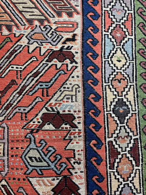 Iranian Animal Sumak 3'11 x 6'8
