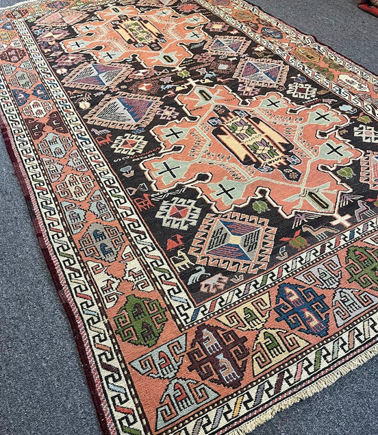 Iranian Animal Sumak 4'2 x 6'8