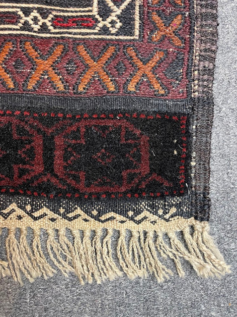 Afghan Berjeste Sumak/Pile Combo 4'6 x 8'5