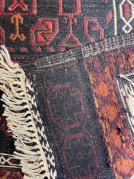 Afghan Berjeste Sumak/Pile Combo 4'6 x 8'5