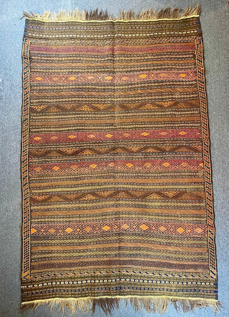 Afghan Cicim 5'3 x 7'11