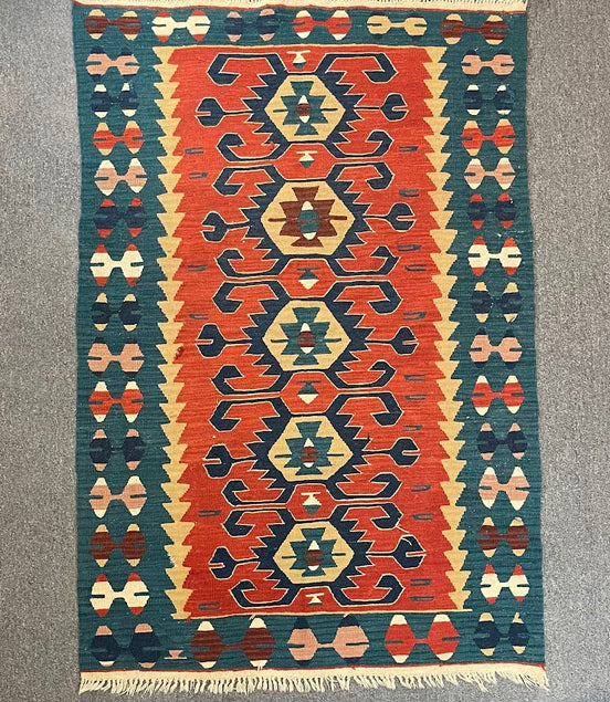 Turkish Kilim 3'9 x 5'8