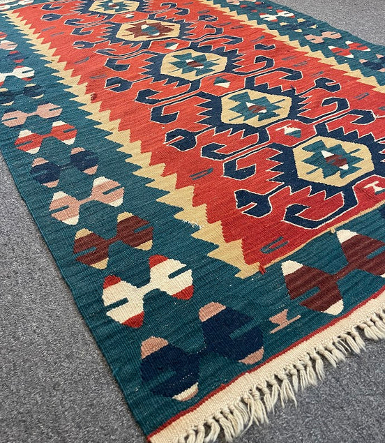 Turkish Kilim 3'9 x 5'8