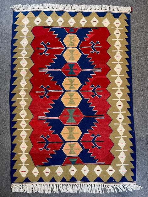 Turkish Kilim 3'10 x 5'5