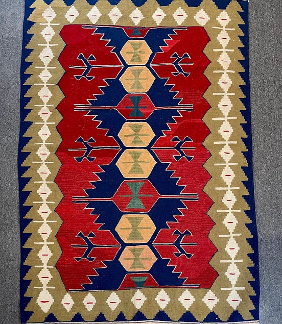 Turkish Kilim 3'10 x 5'5
