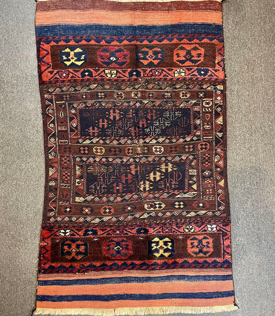 Antique Iranian Lori Baktiyari 3'6 x 5'11